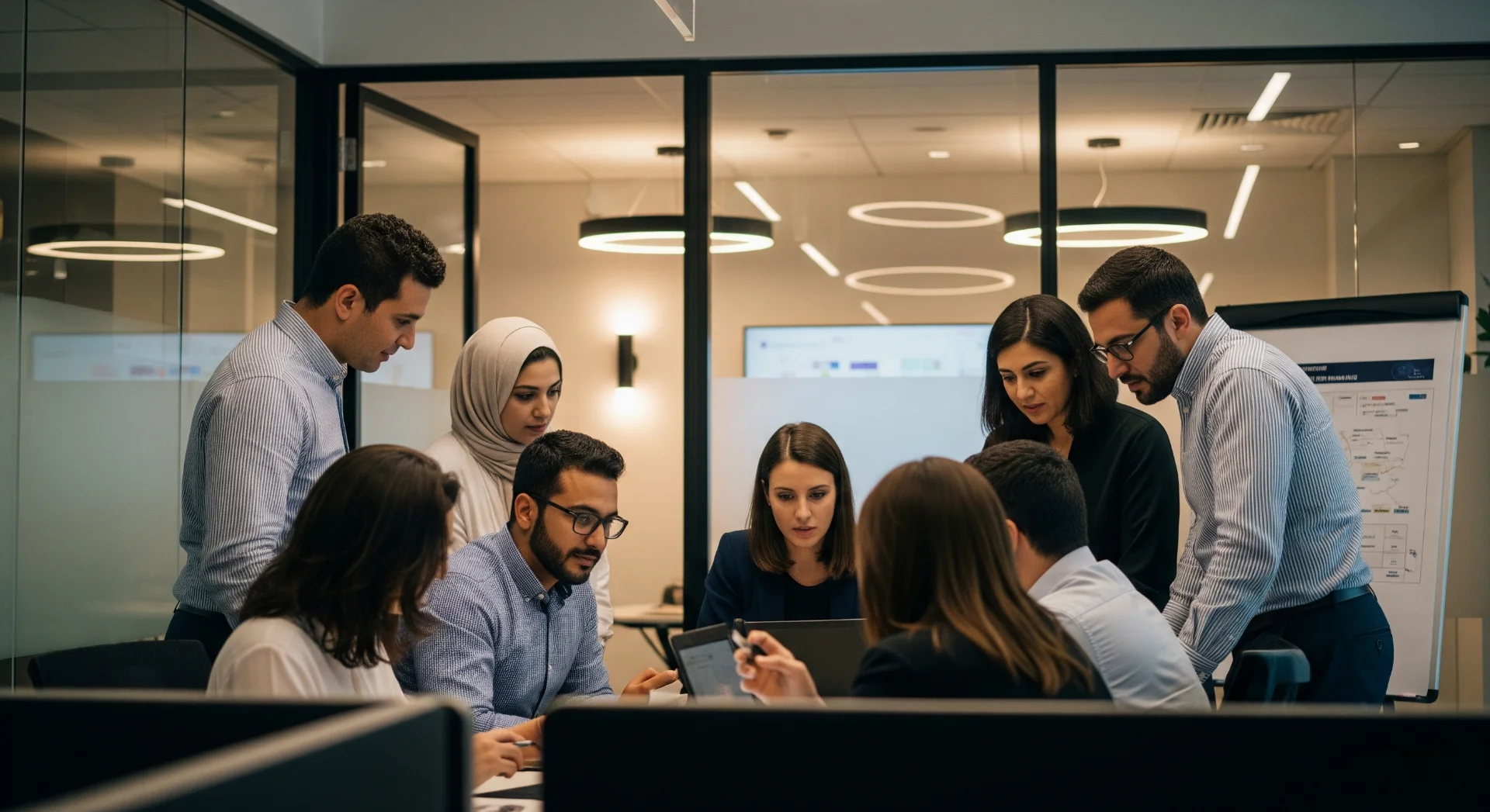 Uae office team meeting discussion